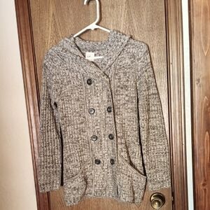 Gray Knit Women's Sweater